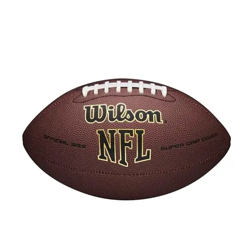 Wilson NFL Super Grip Composite Football in black and gold