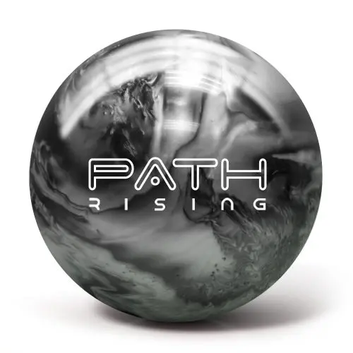 Pyramid Path Rising bowling ball in black and silver