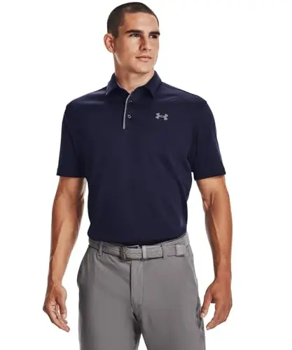 Under Armour Men's Tech Golf Polo in midnight navy