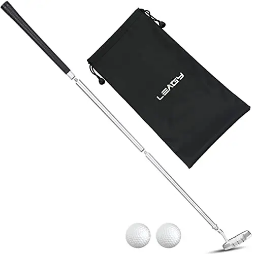 LEAGY silver 4-section portable right-handed golf putter