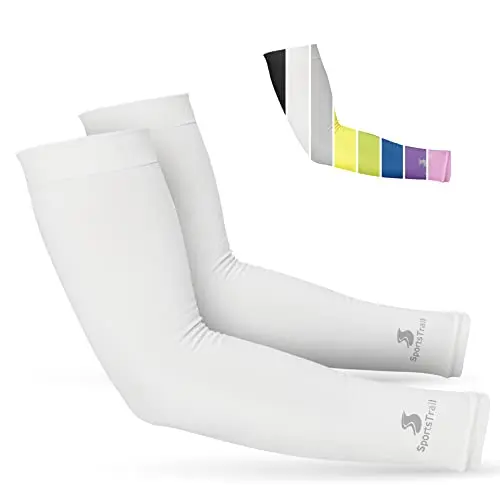 SportsTrail Cooling Arm Sleeves for men and women on a golf course