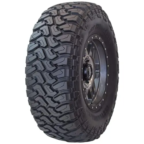Centennial Dirt Commander M/T mud tire on a rim