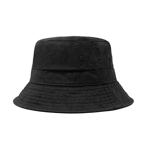 CHOK.LIDS black cotton bucket hat with simple design