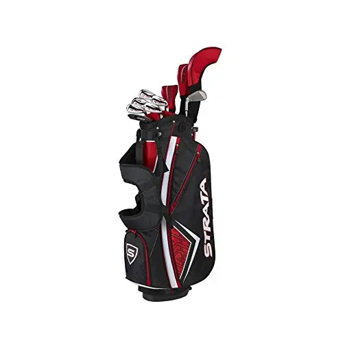Callaway Strata Plus golf set with driver, woods, hybrids, irons, and putter