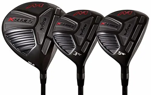 Majek K Series Driver, 3 Wood, and 5 Wood with headcovers
