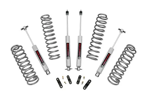 Rough Country 2.5 inch lift kit with N3 shocks for Jeep Wrangler JK Unlimited