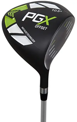 Pinemeadow PGX Offset Ladies Driver in black, green, and white