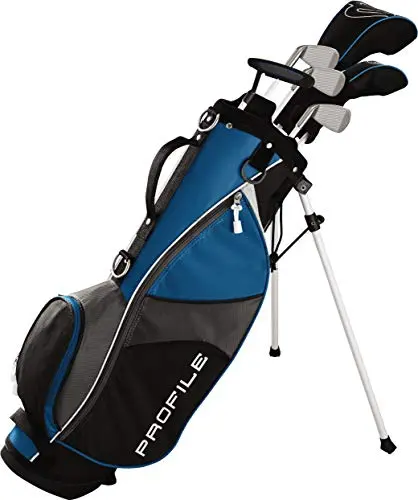 Wilson Profile JGI complete junior golf set in blue with stand bag