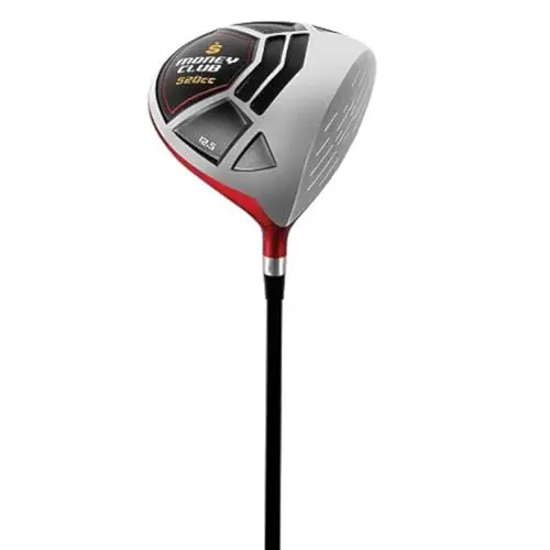 Money Club 520cc high launch golf driver in black and red