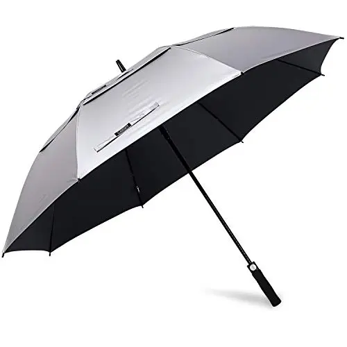 G4Free 62-inch UV protection golf umbrella with silver coating