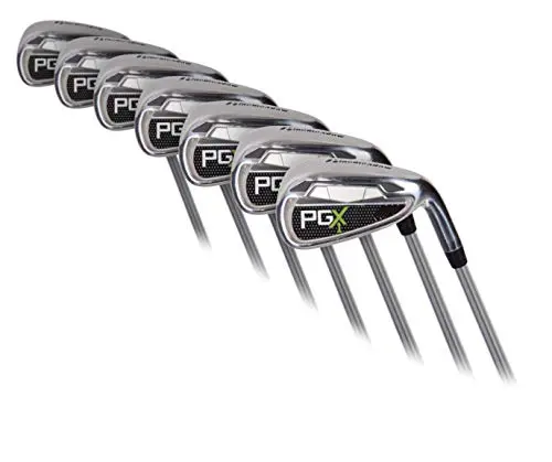 PGX Single Length Iron Set in silver and black