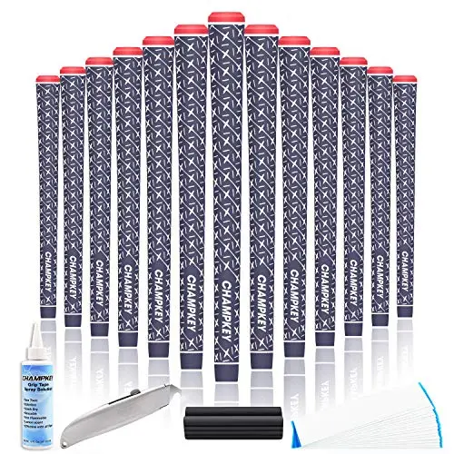 Champkey X Rubber Golf Grips Set with repair kit