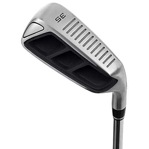 MAZEL 35 degree chipper wedge with wide sole and putter-like grip