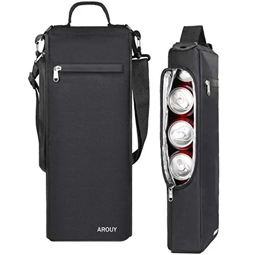AROUY black lightweight insulated golf cooler bag