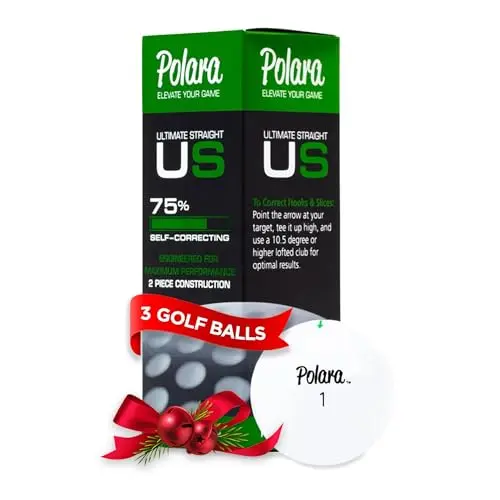 Polara self-correcting golf ball in white