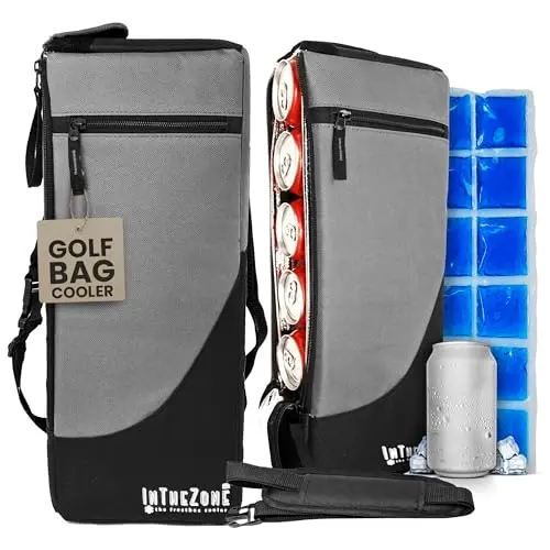 Frostbox slim black and gray golf bag cooler sleeve