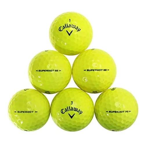Yellow Dog Premium Mix of 50 Yellow Used Golf Balls