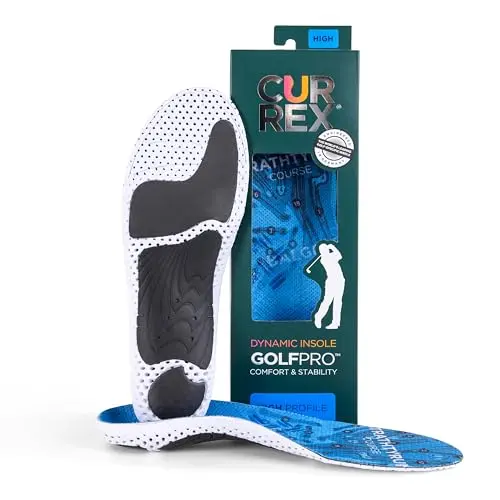 CURREX GolfPro blue arch support insoles for golf shoes