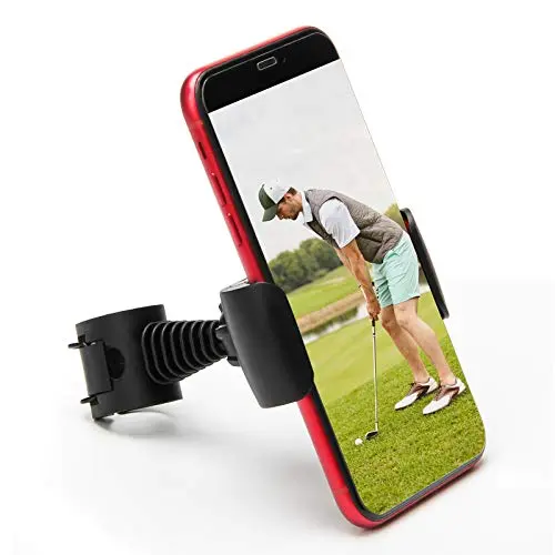Coolrunner black rotatable golf phone holder clip
