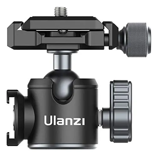 ULANZI U-80L compact black metal ball head with cold shoe