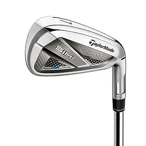 TaylorMade SIM 2 MAX iron set with graphite shafts