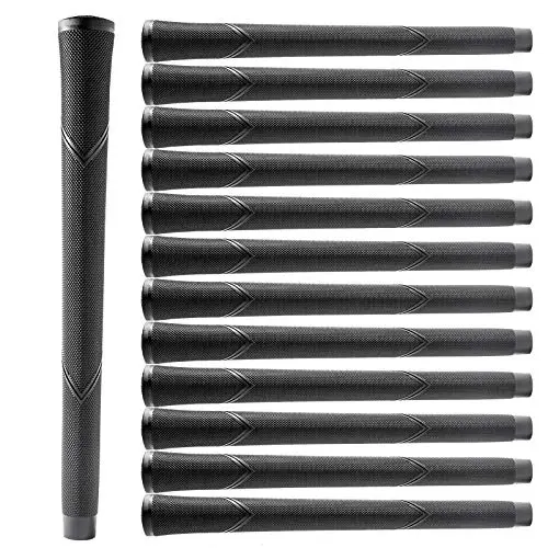 YAMATO black arthritic golf grips with proprietary nubbed texture