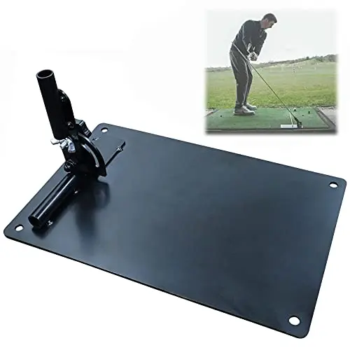 Amy Sport metal golf practice plate with alignment stick