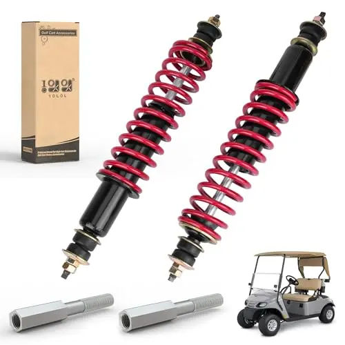 10L0L 2-Pack Red Coil-Over Shock Absorbers for EZGO Golf Cart
