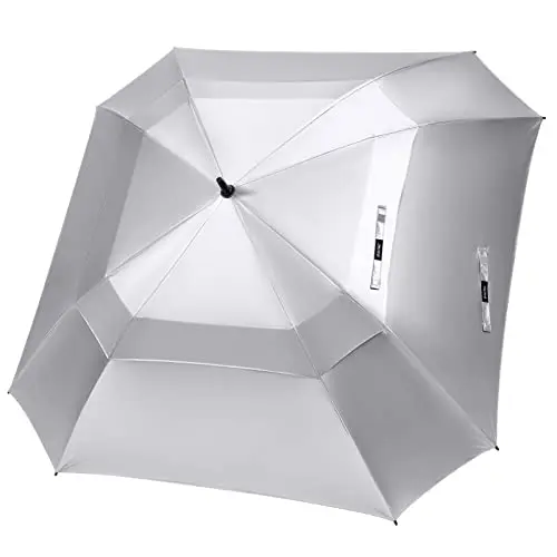G4Free square-shaped black golf umbrella with unique design