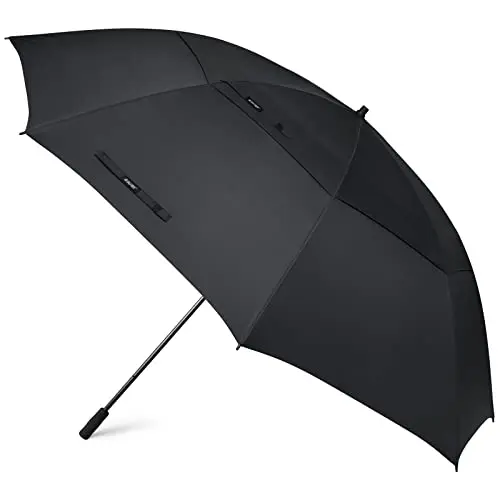 G4Free 80-inch huge black golf umbrella covering multiple people
