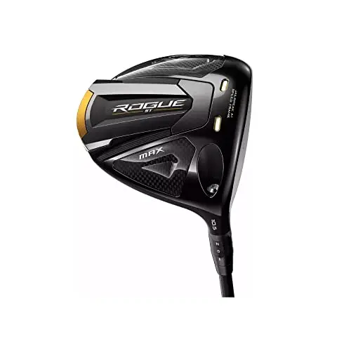 Callaway Rogue ST Max Driver in silver with AI Jailbreak technology