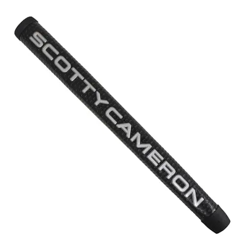 Scotty Cameron Winn Matador midsize putter grip in black and silver