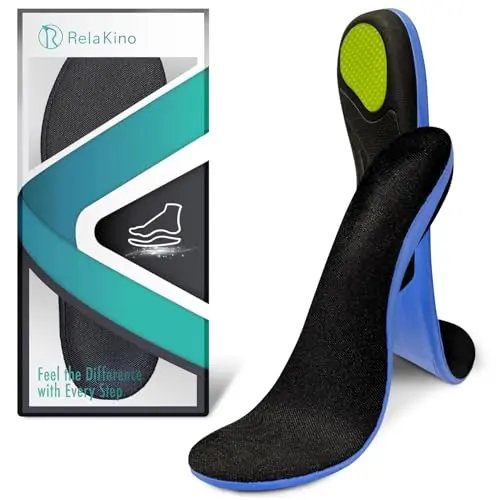 Rela Kino premium black gel and memory foam shoe insoles