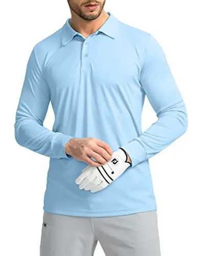 Generic men's long sleeve polo shirt for golf and outdoor activities