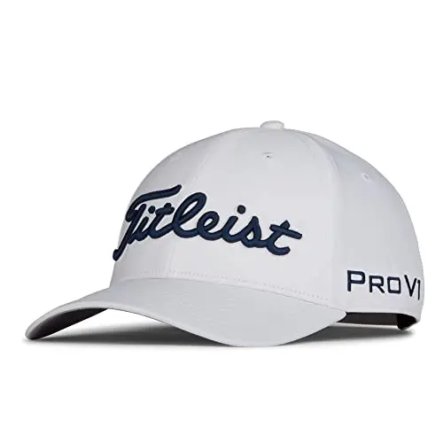 Titleist Tour Performance hat in white and navy