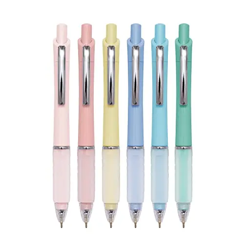 Aisibeiger ballpoint pens with super soft grip in a six-pack