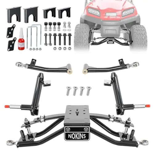 NOKINS 6-inch A-arm lift kit with steering limit for Club Car Precedent and Tempo