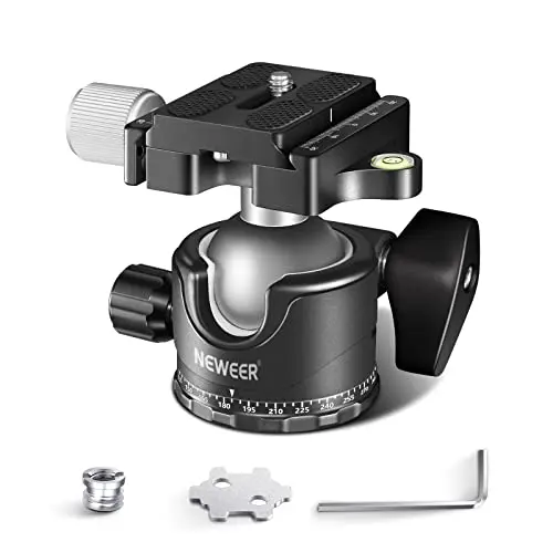 NEEWER GM36 low profile metal ball head on a tripod