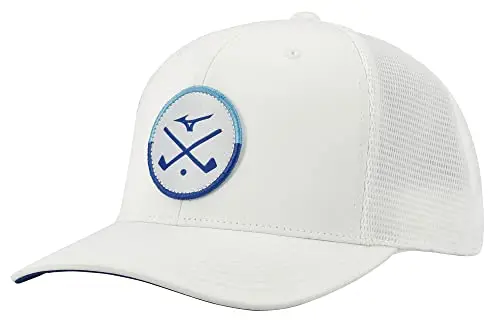 Mizuno Women's Crossed Clubs meshback golf hat in white