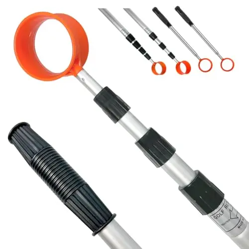 SPEENSUN telescopic golf ball retriever with arc-shaped cup head