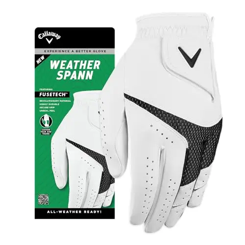 Callaway Weather Spann golf glove showing micro-ventilation