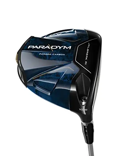 Callaway Paradym Driver with black and silver carbon composite construction