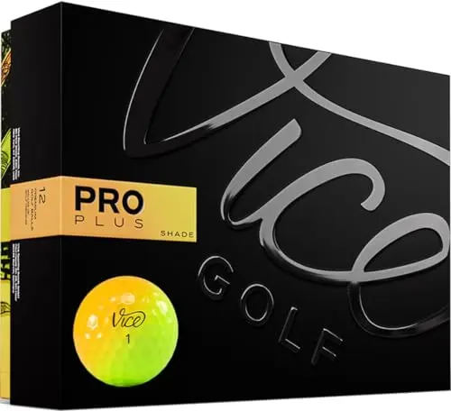 VICE Pro Plus Limited Edition Golf Balls in Shade Yellow Orange