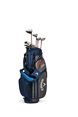 Callaway XR Complete Golf Set in blue and red with graphite woods and steel irons