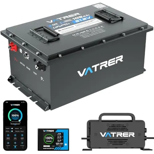 VATRER POWER 48V 105Ah Lithium Golf Cart Battery