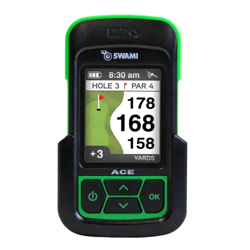 Izzo Swami ACE lime green handheld golf GPS