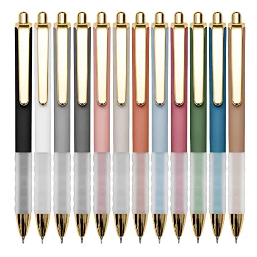 Linbsunne ballpoint pens with super soft grip in a pack of twelve