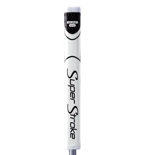 SuperStroke Zenergy Claw 2.0 golf putter grip in white and black