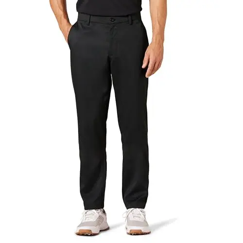 Amazon Essentials Men's Athletic-fit Stretch Golf Pants in black for big & tall