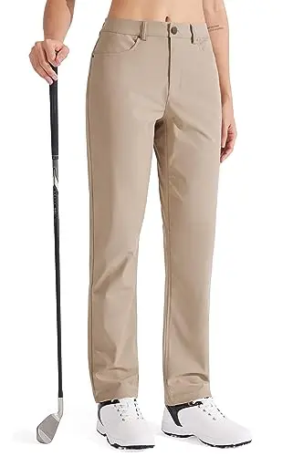 Libin women's straight leg golf pants with jean-inspired design